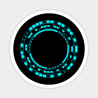 Cyber Digital Radar Hud Hightech Futuristic Interface Magnet